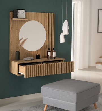 Mese de toaletă Entsian 85 Vanity Artisan Oak - Img 11