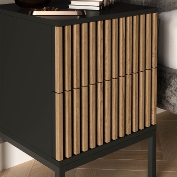 Noptieră Meorati 40 Bedside table negru – Negru - Img 12