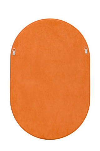 Oglindă decorativa portocalie / gri din MDF si textil, 90 x 60 x 4 cm, Antony Mauro Ferreti - Img 3