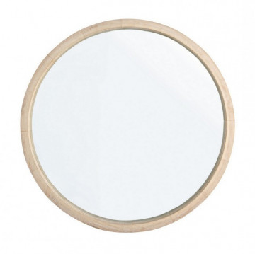 Oglinda rotunda din lemn de Paulownia, ∅ 52 cm, Tiziano Rett Bizzotto - Img 1