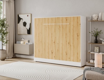 Pat rabatabil Devesto Horizontal Wall 140 Artisan Eiche LED, 200x140 cm – Artisan Eiche - Img 7