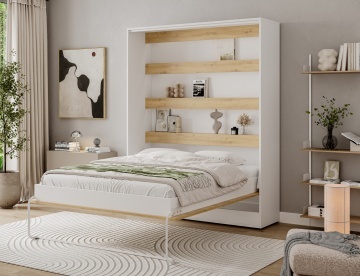 Pat rabatabil Devesto Vertical Wall 160 Artisan Eiche, 160x200 cm – Artisan Eiche - Img 3