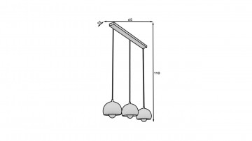 Pendul, 65x110x15 cm, Callide, Eltap - Img 5