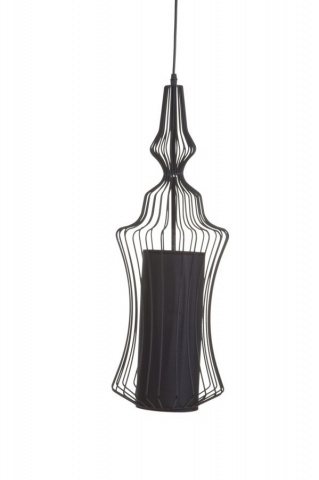 Pendul negru din metal, ø 22 x h60 cm, Iron Mauro Ferreti - Img 1