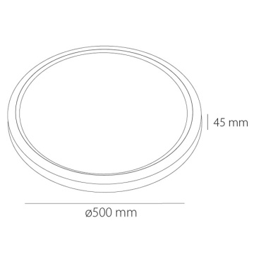 Plafoniera LED 64W, Alb, Slimlux, Kelektron - Img 4