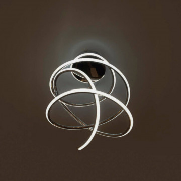 Plafoniera LED Comet 7, crom, Max 45W, lumina calda, Kelektron - Img 1
