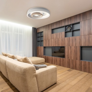 Plafoniera LED Lara, 80W, 3600 lm, Alb + Greige, Kelektron - Img 2