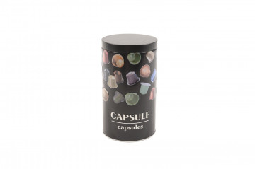 Recipient pentru capsule de cafea, Mercury, 11x19 cm, tabla, negru - Img 1