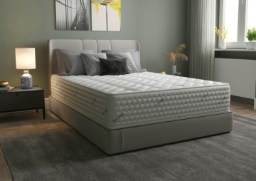 Saltea cu arcuri Pocket Somnomed Comfort Fit HoReCa 180x200, înălțime 30 cm, spumă cu memorie, husa tratament antiacarieni, fermitate mediu-tare - Img 1