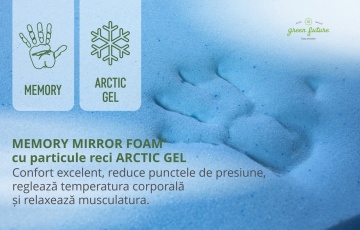 Saltea Green Future Arctic Gel Memory 14 + 5, 180x200 cm, 7 zone de confort, Anatomica, Ortopedica - Img 5