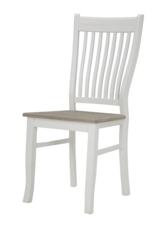 Set 2 scaune dining albe din MDF si lemn de Paulownia, 48 x 43 x 93 cm, Tolone Mauro Ferreti - Img 2