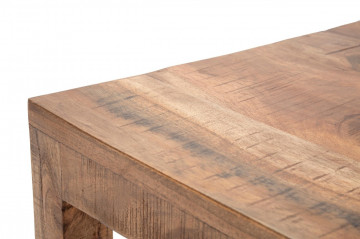 Set 2 scaune dining maro din metal si lemn de acacia, 45 x 45 x 100 cm., Yellowstone Mauro Ferreti - Img 7