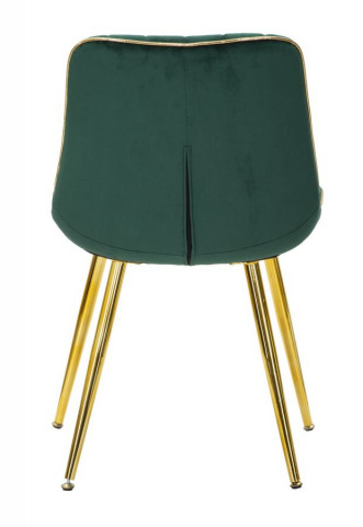 Set 2 scaune dining verzi din catifea si metal, PARIS Mauro Ferretti - Img 2