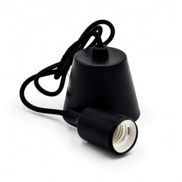 Suport lampa Deco, negru, Soclu E27, Max 60W, Kelektron - Img 1