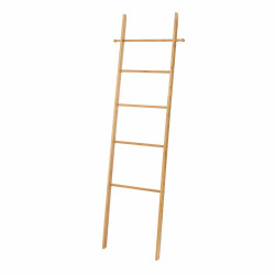 Suport pentru rufe si prosoape Ladder, Wenko, 43 x 170 cm, bambus, natur - Img 2