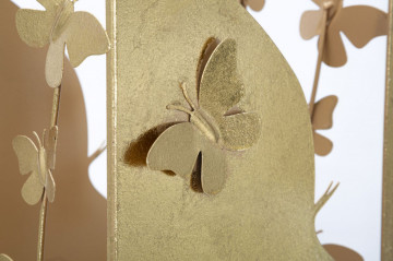 Suport umbrele auriu din metal, 24x22,5x48,5 cm, Glam Face Mauro Ferretti - Img 6