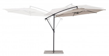 Umbrela de gradina bej din poliester si metal, ∅ 300 cm, Tropea Bizzotto - Img 6