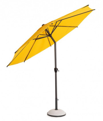 Umbrela de gradina cu brat pivotant galbena din poliester si metal, ∅ 300 cm, Rio Bizzotto - Img 3