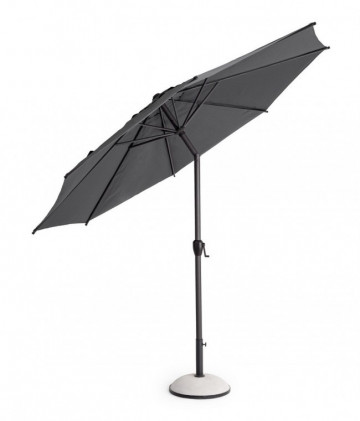 Umbrela de gradina cu brat pivotant gri antracit din poliester si metal, ∅ 300 cm, Rio Bizzotto - Img 3