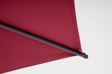 Umbrela de gradina cu brat pivotant rosu bordo din poliester si metal, ∅ 270 cm, Samba Bizzotto - Img 6