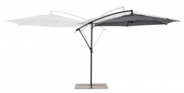 Umbrela de gradina gri antracit din poliester si metal, ∅ 300 cm, Tropea Bizzotto - Img 6
