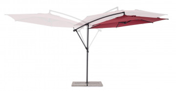 Umbrela de gradina rosu bordo din poliester si metal, ∅ 300 cm, Tropea Bizzotto - Img 6