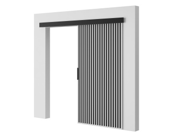 Ușă glisantă Perion – 106x1.6x205 cm – Alb / Negru - Img 2