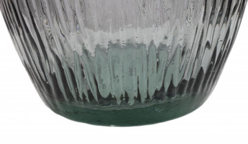 Vaza decorativa fumurie din sticla reciclata, ø 25 cm, Jarron Arabe Mauro Ferreti - Img 4