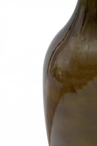 Vaza decorativa verde din sticla reciclata, ø 30 x H100 cm, Jarron Mauro Ferreti - Img 3