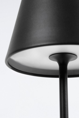 Veioza LED, neagra, inaltime 38 cm, Etna, Bizzotto - Img 3