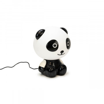 Veioza pentru copii Cute Pet Panda 2, 1x E14 / 7W / 12V, alb / negru, Kelektron - Img 1