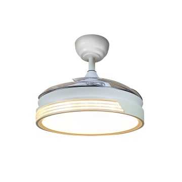 Ventilator de tavan LED Brezza, 4 pale, Ø90 cm, 48W, Alb, Kelektron - Img 3