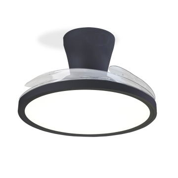 Ventilator de tavan LED Eolo Slim, 3 pale, 32W, Negru, Kelektron – fotografie de produs pe fundal neutru