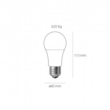 Bec LED E27 Deco AC, Max 6W, alb, lumina calda, Kelektron - Img 2