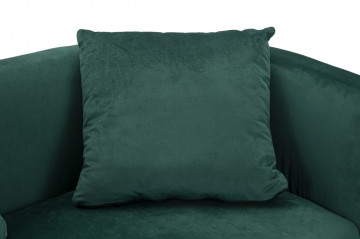 Canapea cu 2 locuri, verde, din stofa si metal, 127 x 74 x 73 cm, Bucarest Mauro Ferreti - Img 8