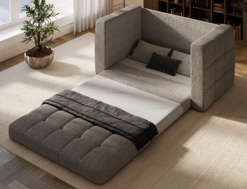 Canapea Kastol , beige bouclé extensibil, 137x71x74 cm – Royal 18 - Img 7