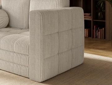 Canapea Kastol , beige velour extensibil, 137x71x74 cm – Modullo 18 - Img 10