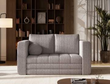 Canapea Kastol , light gri velour extensibil, 137x71x74 cm – Modullo 04 - Img 3