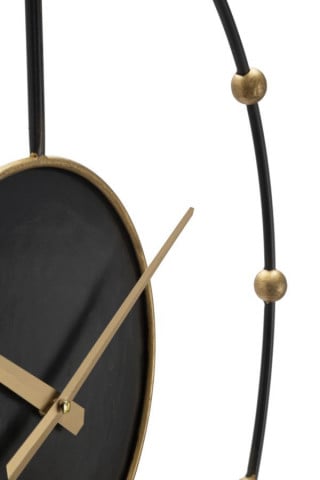 Ceas decorativ auriu/negru din metal, ∅ 61 cm, Pearl Mauro Ferretti - Img 4