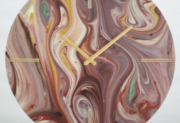 Ceas decorativ multicolor din metal, ∅ 60 cm, Mix Mauro Ferretti - Img 2