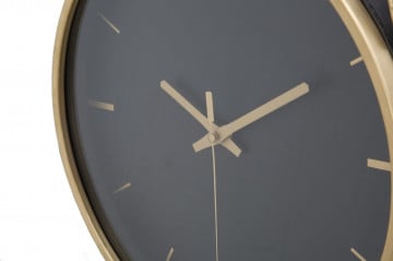 Ceas decorativ negru/auriu din MDF si metal, ∅ 34 cm, Elegant Mauro Ferretti - Img 4