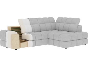 Colțar Bronon right-hand extensibil, 296x200x109 cm, orientare dreapta – Tonall 22 - Img 13