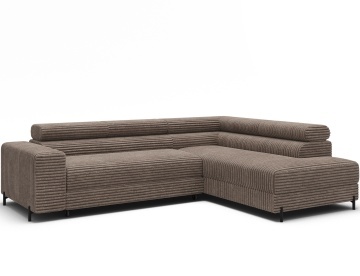 Colțar Colesio extensibil, 274x200x93 cm, orientare dreapta – Modullo 20 – cadru suplimentar de prezentare
