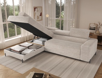 Colțar Colesio extensibil, 274x200x93 cm, orientare stânga – Modullo 01 – imagine de ansamblu a produsului