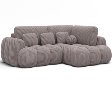 Colțar Cozion extensibil, 267x165x105 cm, orientare dreapta – Modullo 03 - Img 4