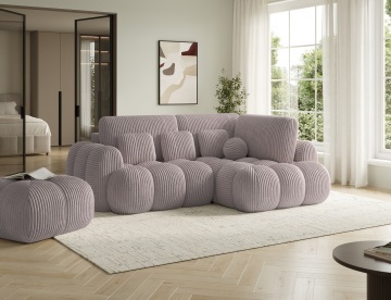 Colțar Cozion extensibil, 267x165x105 cm, orientare dreapta – Modullo 03 - Img 6