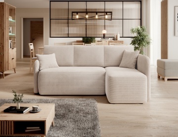 Colțar Hadson extensibil, 206x150x89 cm, orientare dreapta – Jarell 18 – fotografie de produs pe fundal neutru