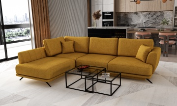 Colțar Larde extensibil, 286x191x90 cm, orientare stânga – Savoi 45