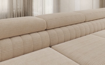 Colțar Louis extensibil, 347x202x92 cm, orientare dreapta – Jarell 18 – imagine de ansamblu a produsului