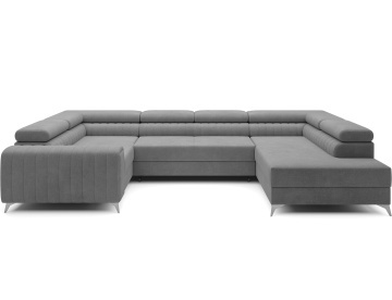 Colțar Louis extensibil, 347x202x92 cm, orientare dreapta – Monolith 85